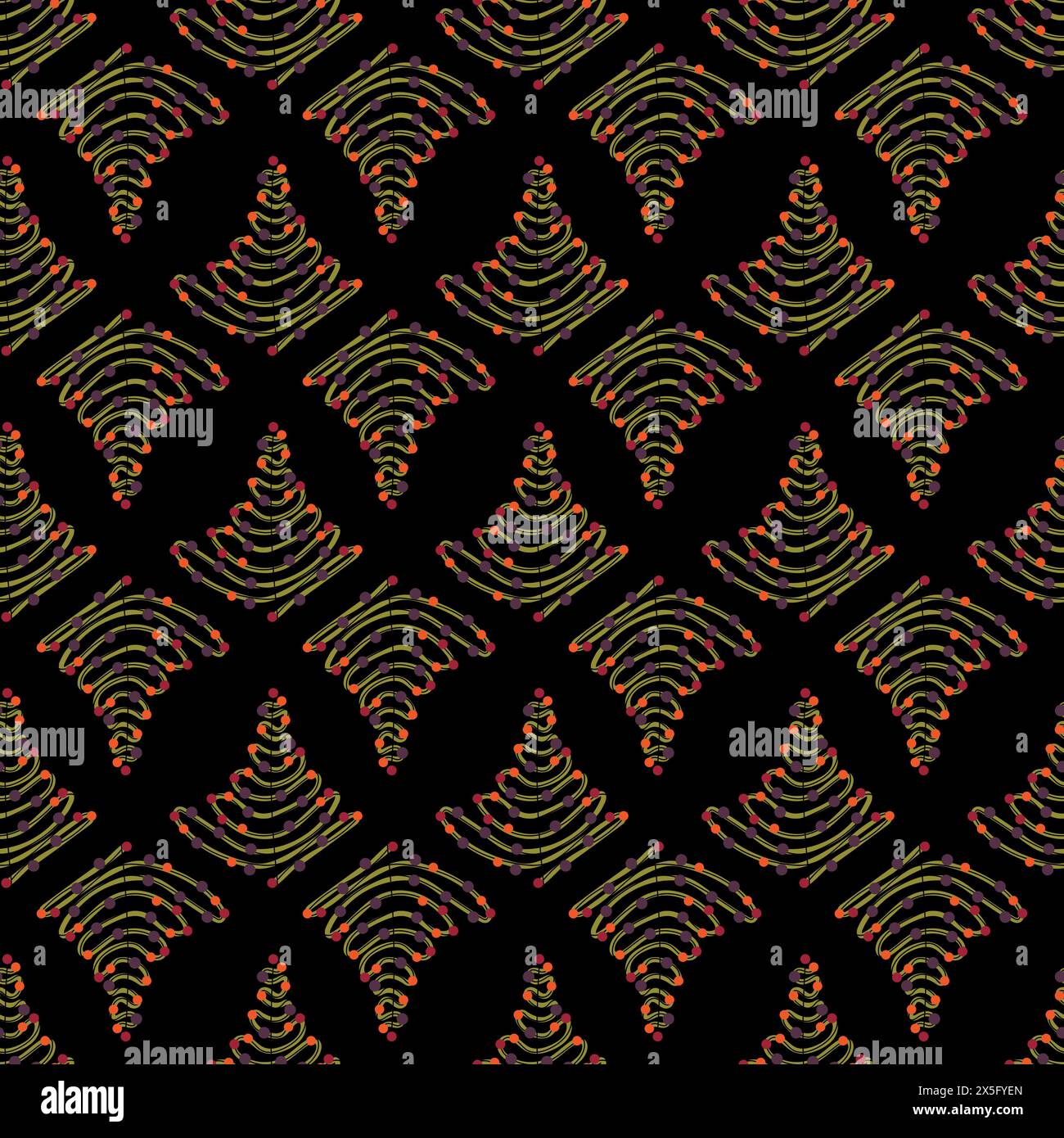 Seamless background with hand drawn elements. Vector texture Stock ...