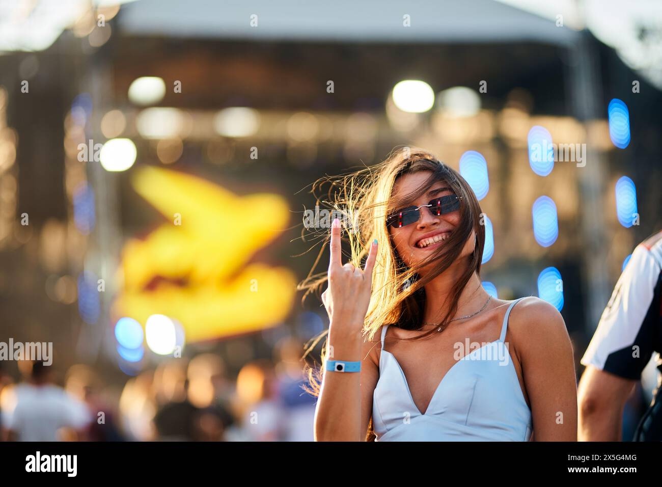 Vibrant Music Festival Scene in Summer