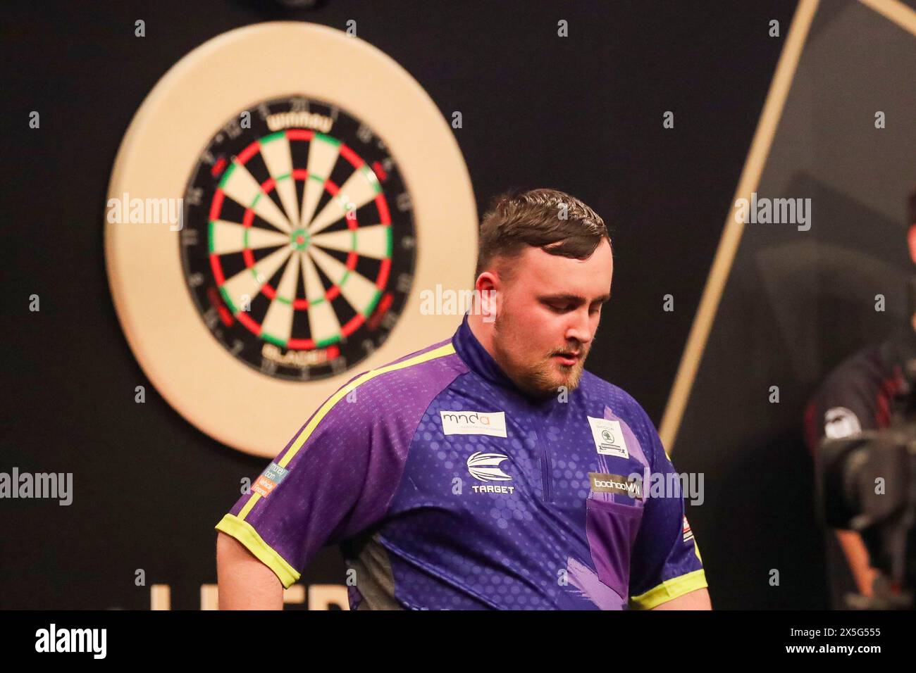 Leeds, UK. 09th May, 2024. Luke Littler during the 2024 BetMGM Premier