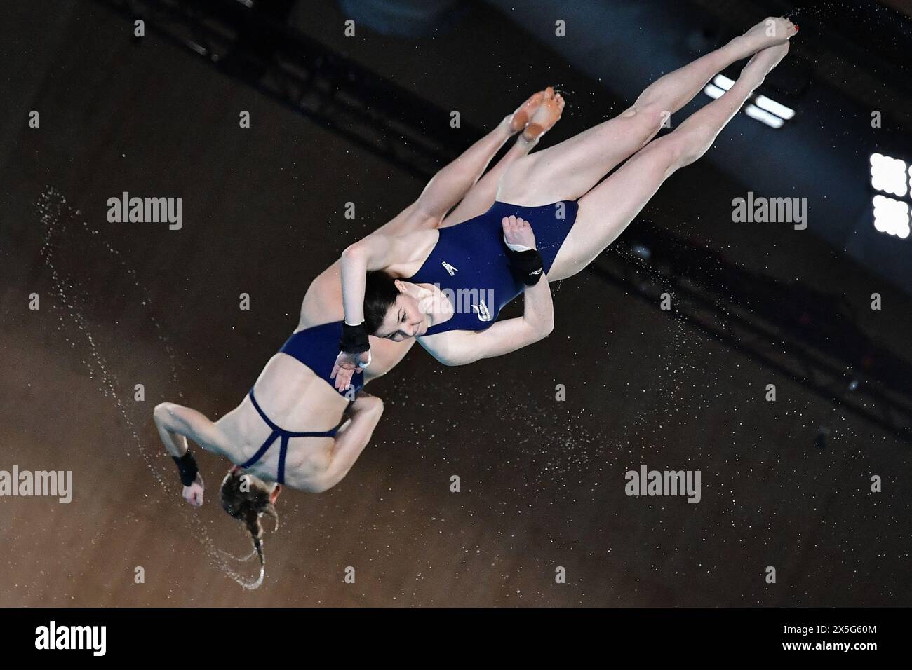 UK’s Andrea Spendolini and Lois Toulson compete for Women’s Synchronised 10m Platform during the