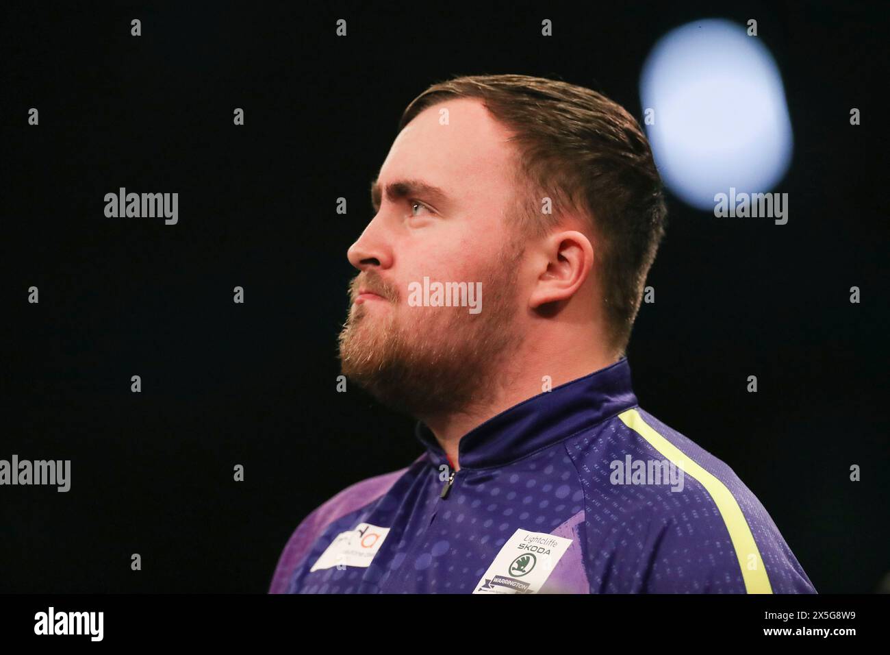 Leeds, UK. 09th May, 2024. Luke Littler dejection during the 2024