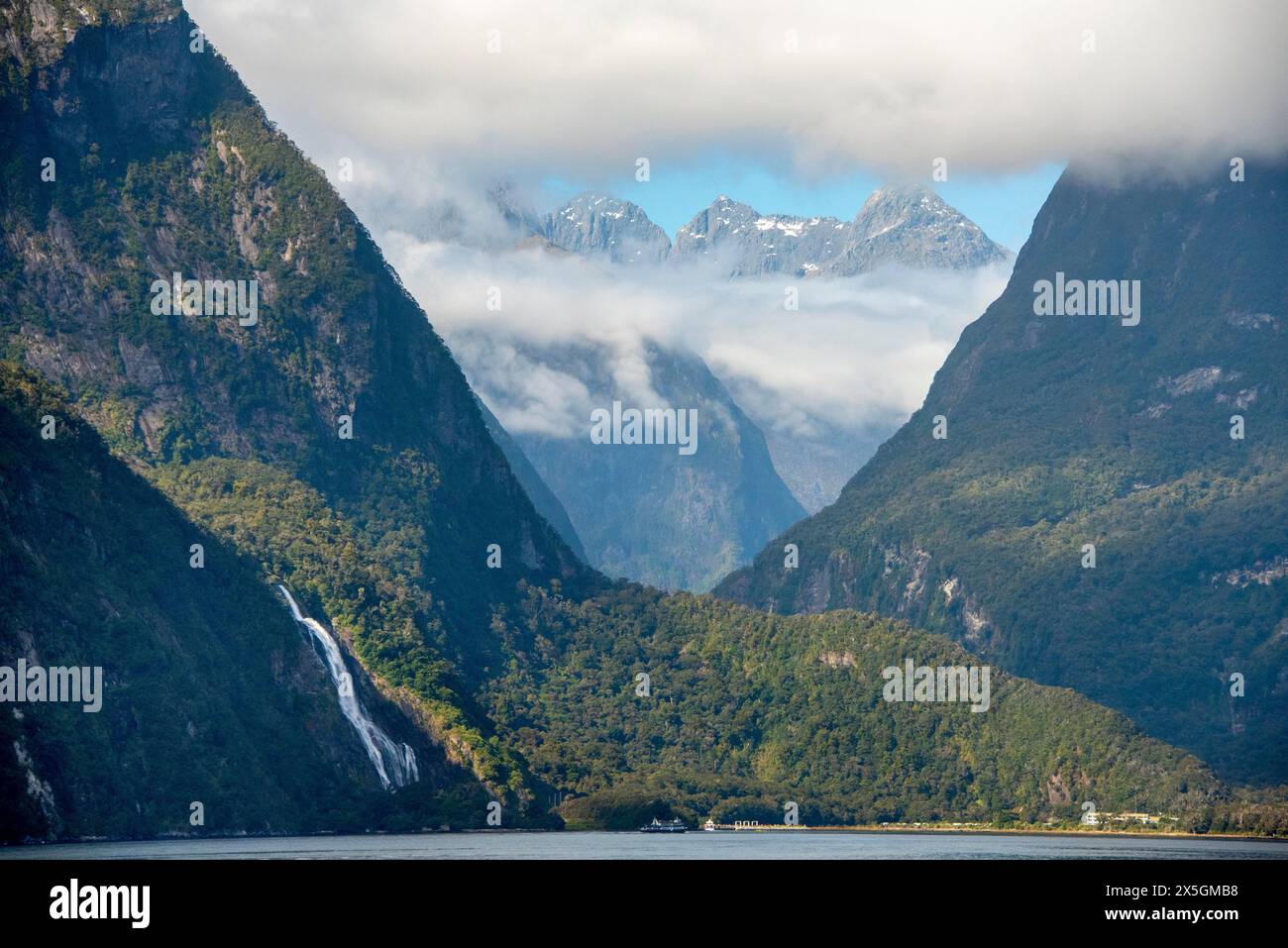 Milford Sound New Zealand Stock Photo