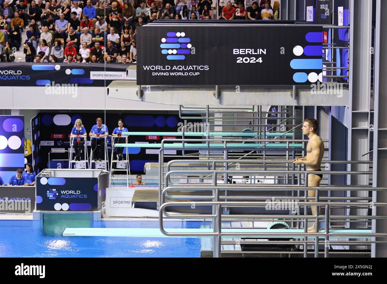 Berlin, Germany March 24, 2024 Moritz WESEMANN of Germany preparing