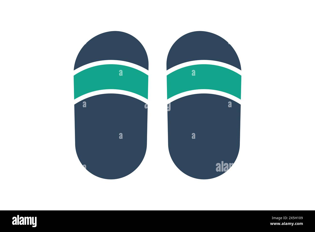 slippers icon. icon related to textile. solid icon style. textile element illustration Stock Vector