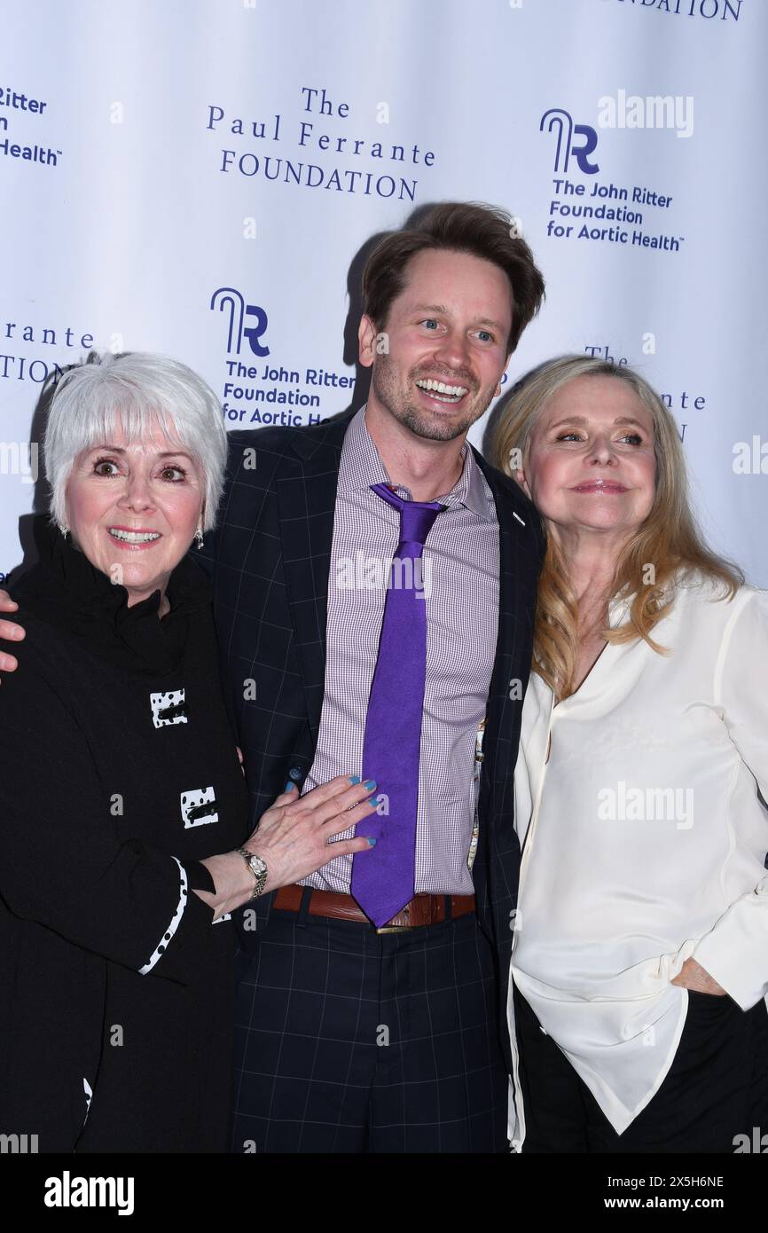 Los Angeles, California, USA 9th May 2024 (L-R) Actress Joyce DeWitt, Actor Tyler Ritter and Actress Priscilla Barnes attend The John Ritter Foundation For Aortic Health: ÒAn Evening From the Heart LAÓ at Sunset Room on May 9, 2024 in Los Angeles, California, USA. Photo by Barry King/Alamy Live News Stock Photo