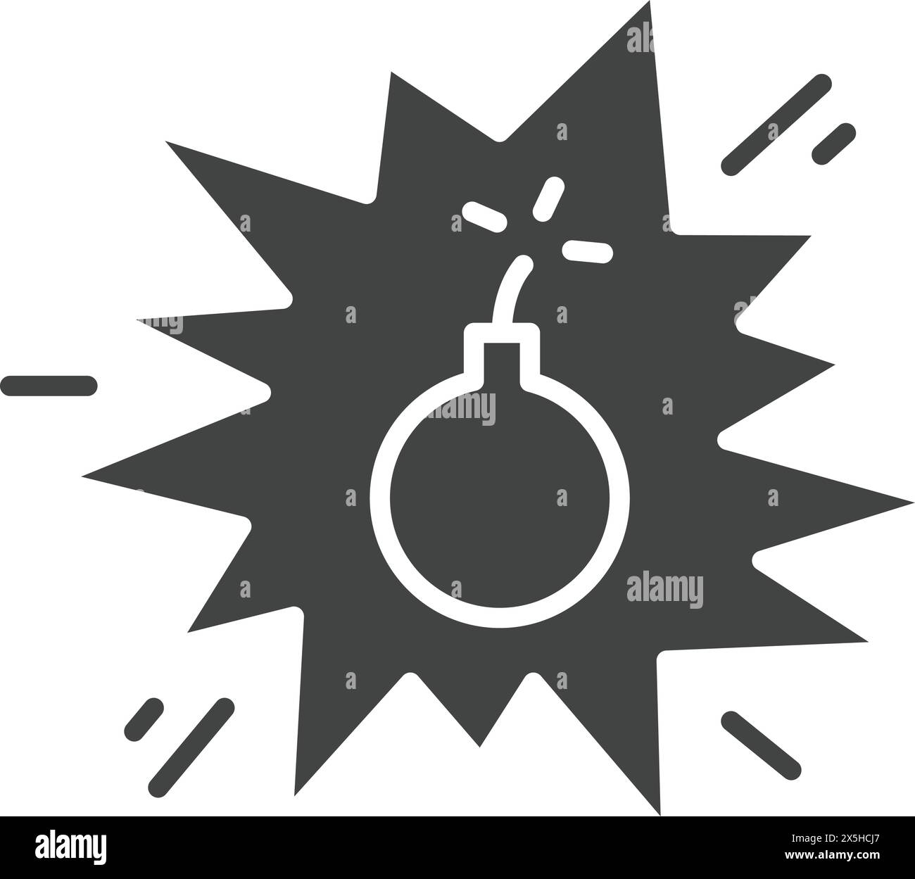 Explosion icon vector image. Suitable for mobile application web application and print media. Stock Vector