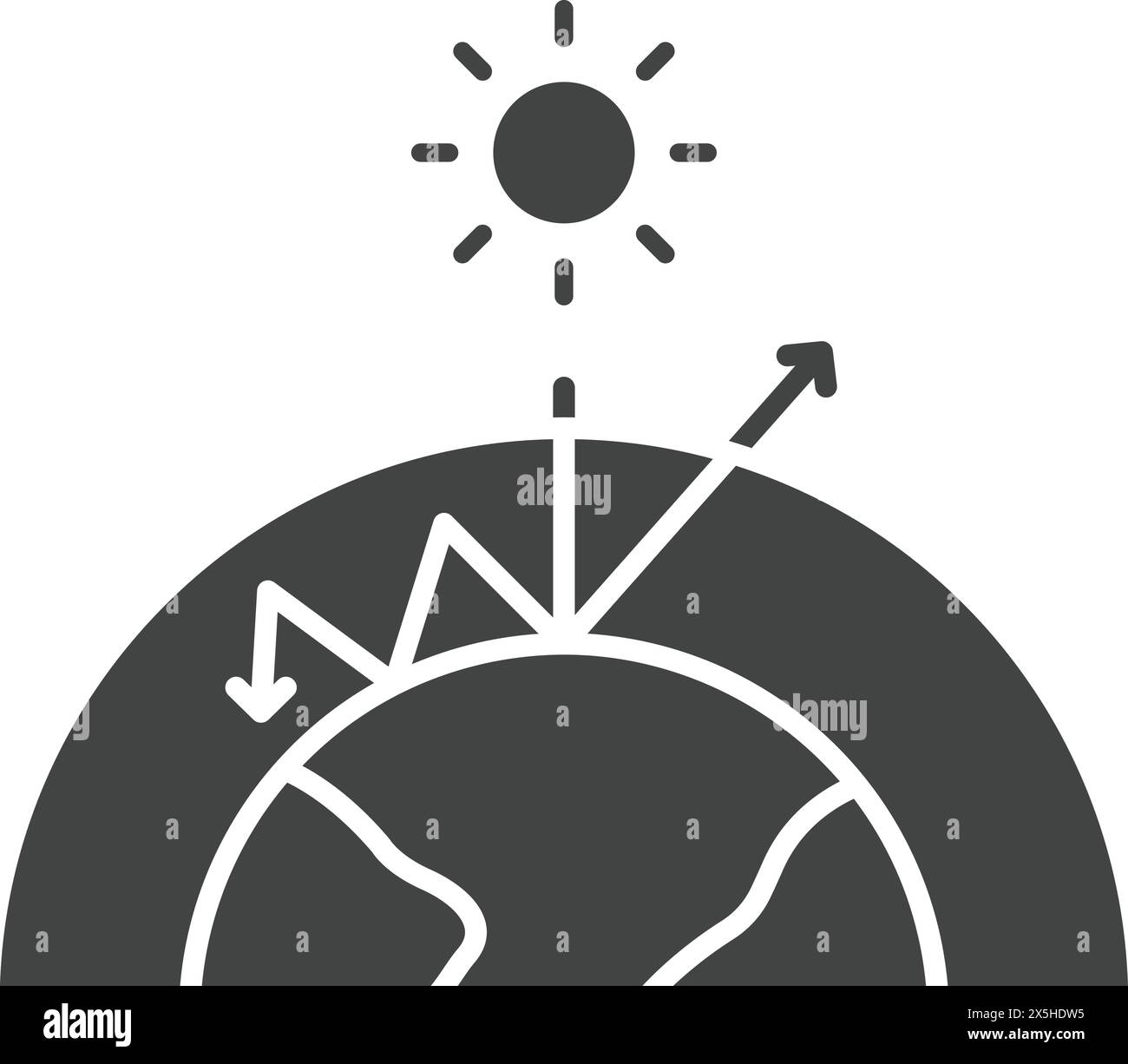 Greenhouse Effect icon vector image. Suitable for mobile application web application and print media. Stock Vector
