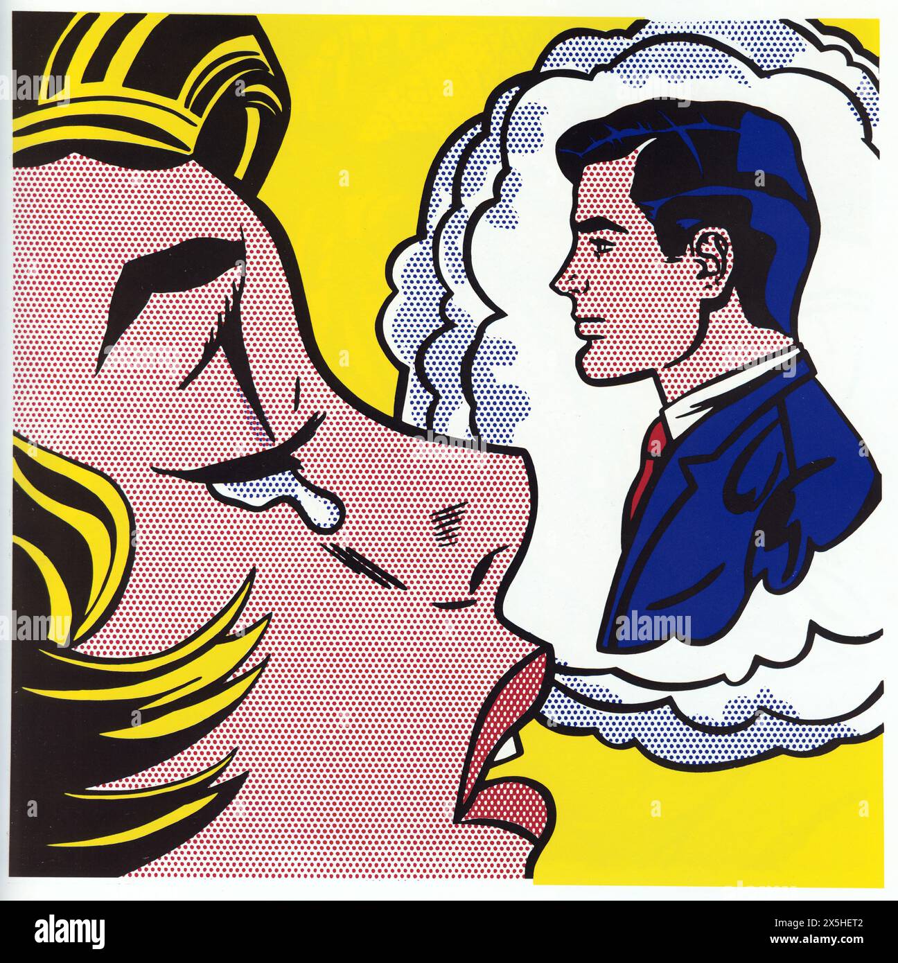 Thinking of Him/ロイ リキテンスタイン/アートポスター Thinking Of Him, 1962, pop art by Roy Lichtenstein Stock Photo - Alamy
