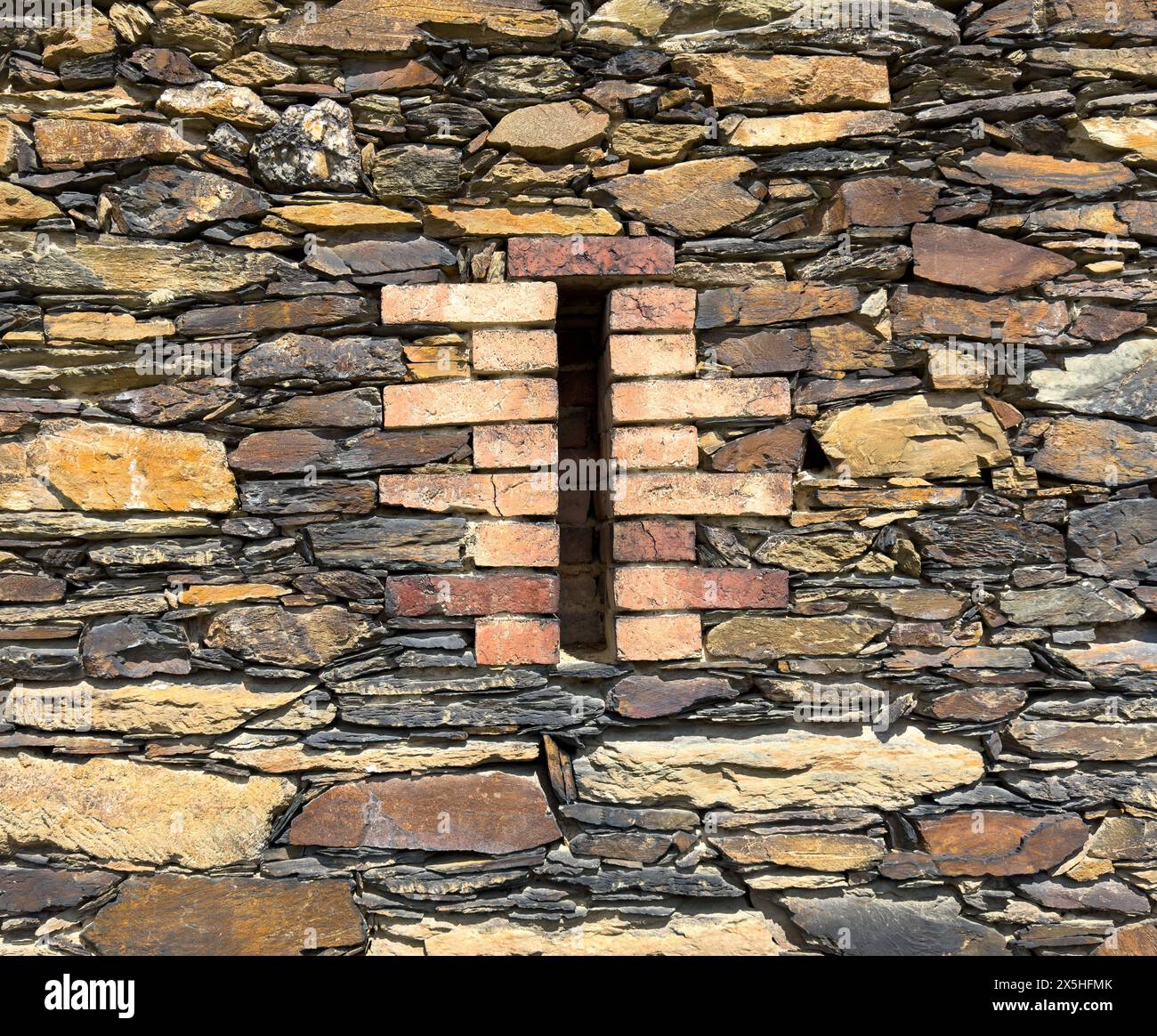 old nature stone wall background Stock Photo