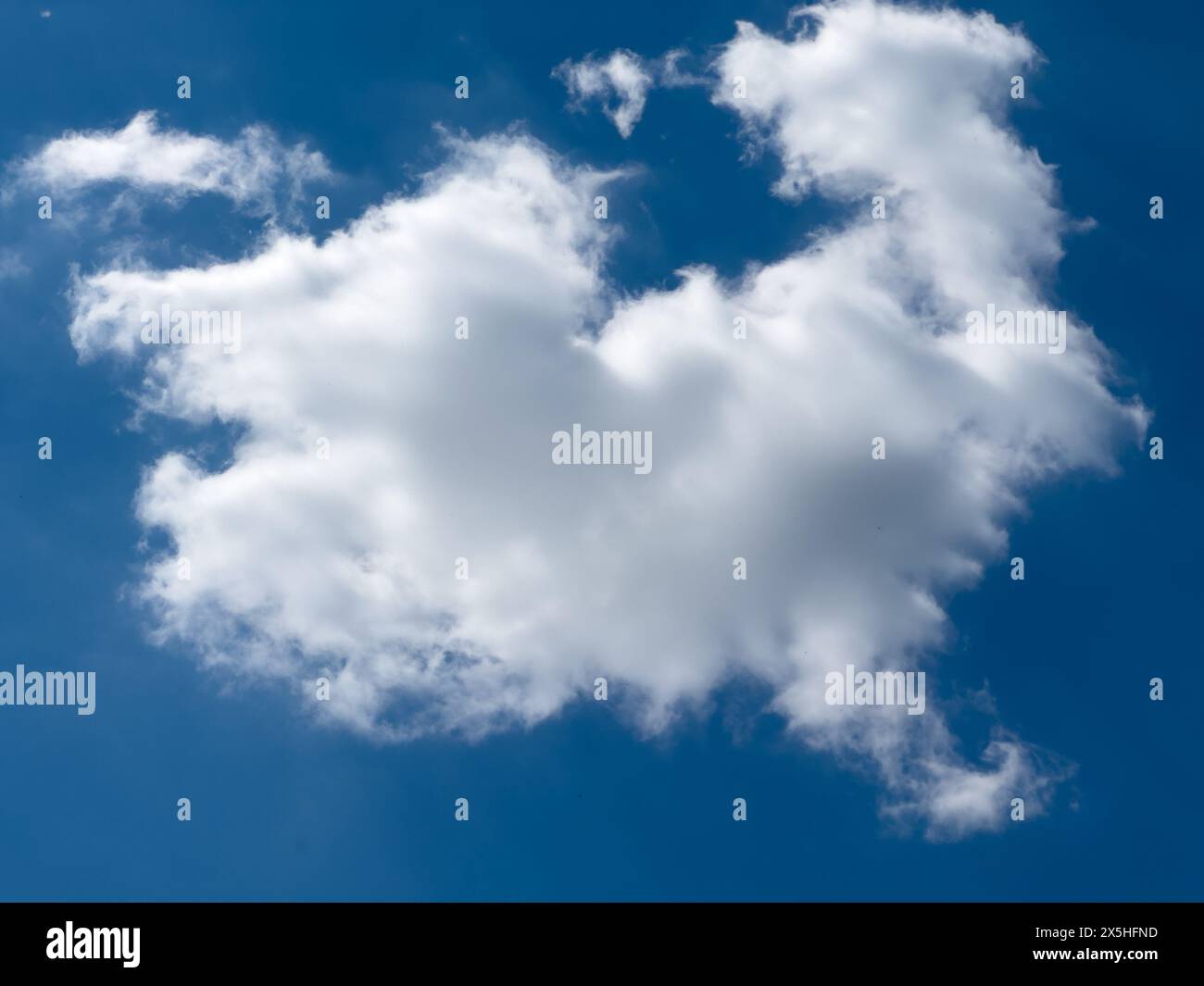 blue sky with white clouds Stock Photo