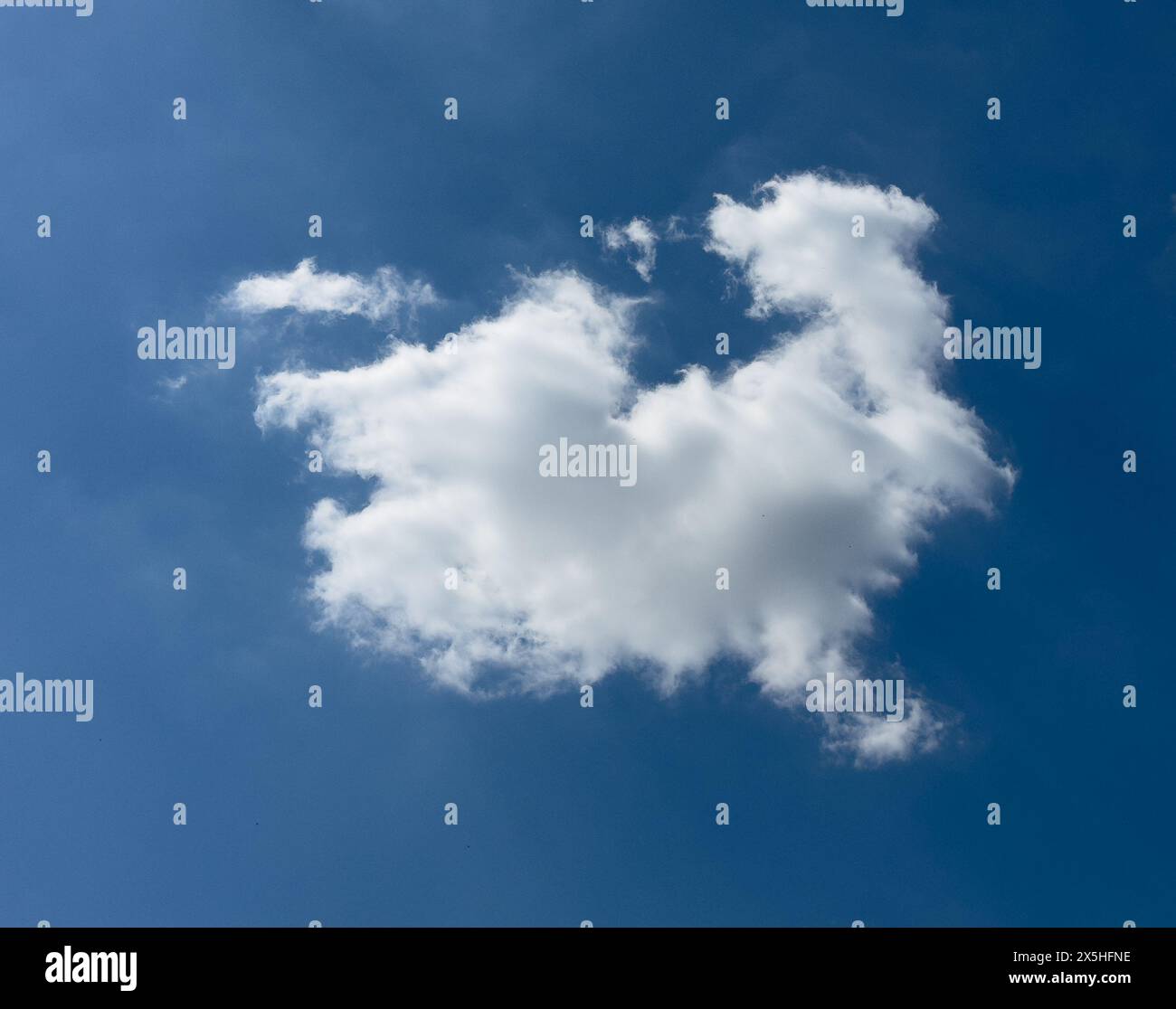 blue sky with white clouds Stock Photo