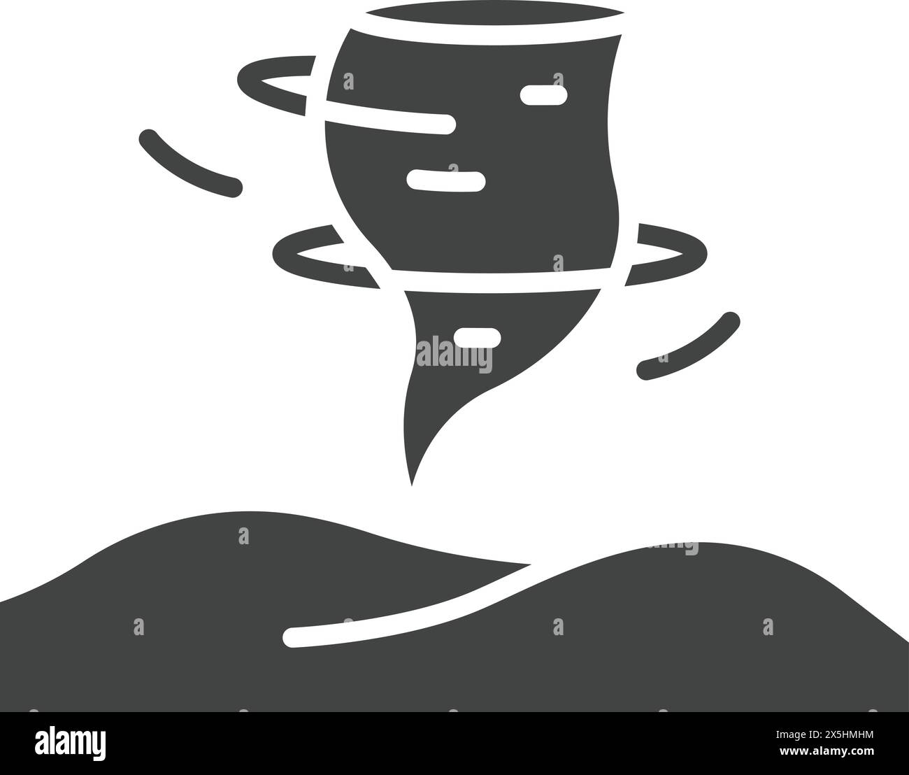 Sandstorm icon vector image. Suitable for mobile application web application and print media. Stock Vector