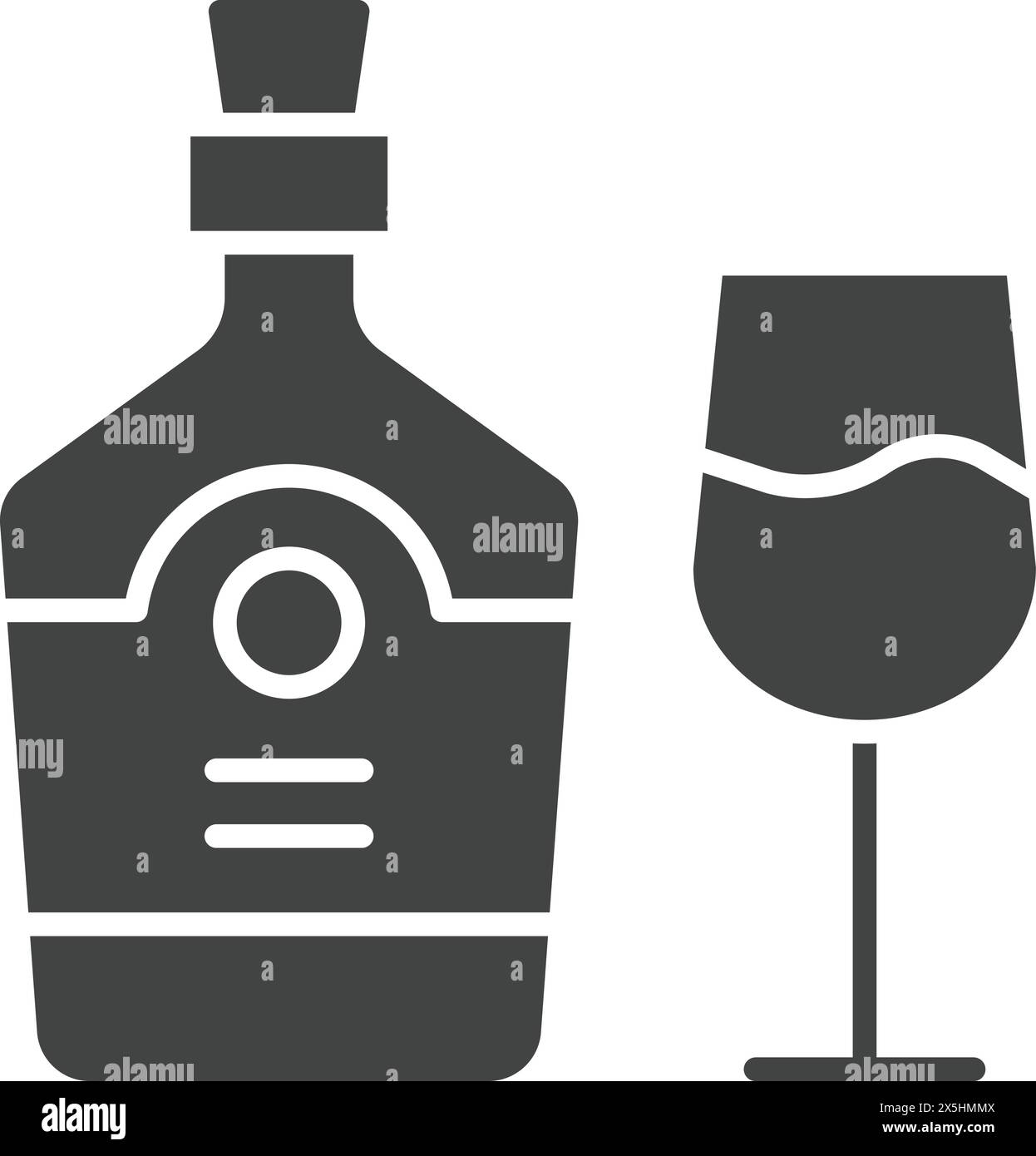 Rum icon vector image. Suitable for mobile application web application and print media. Stock Vector