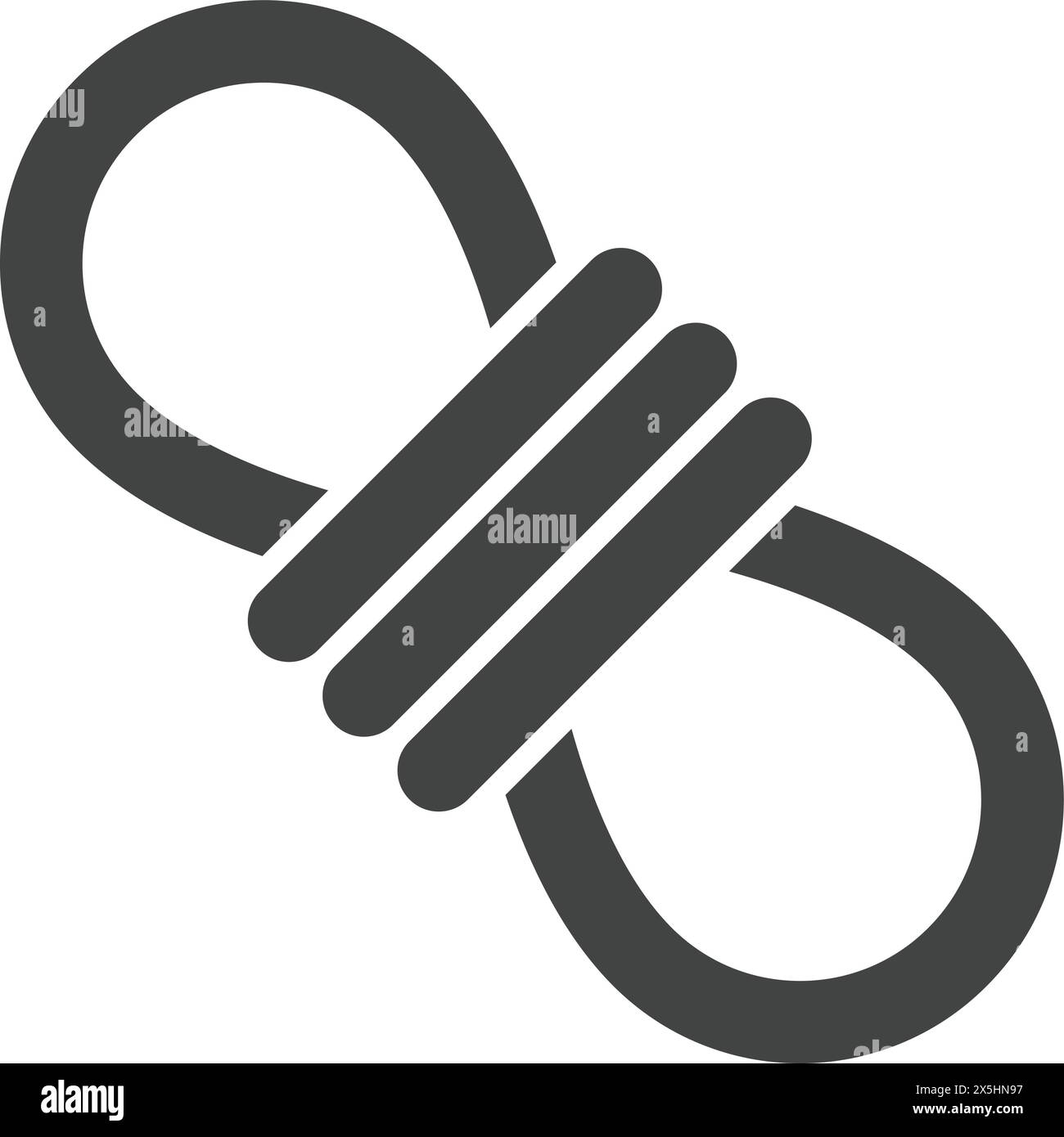 Rope icon vector image. Suitable for mobile application web application ...