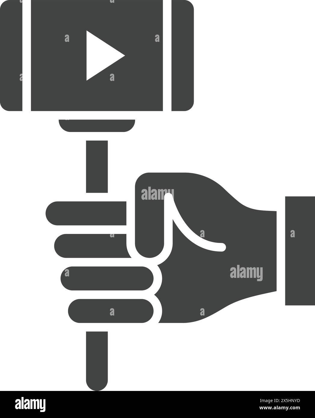 Vlogger icon vector image. Suitable for mobile application web application and print media. Stock Vector