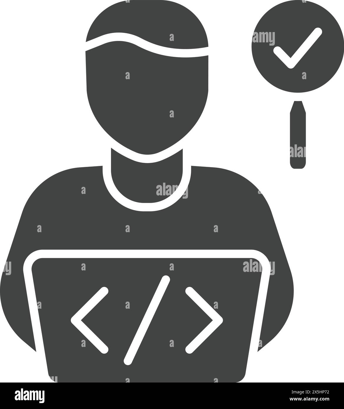 Tester icon vector image. Suitable for mobile application web application and print media. Stock Vector