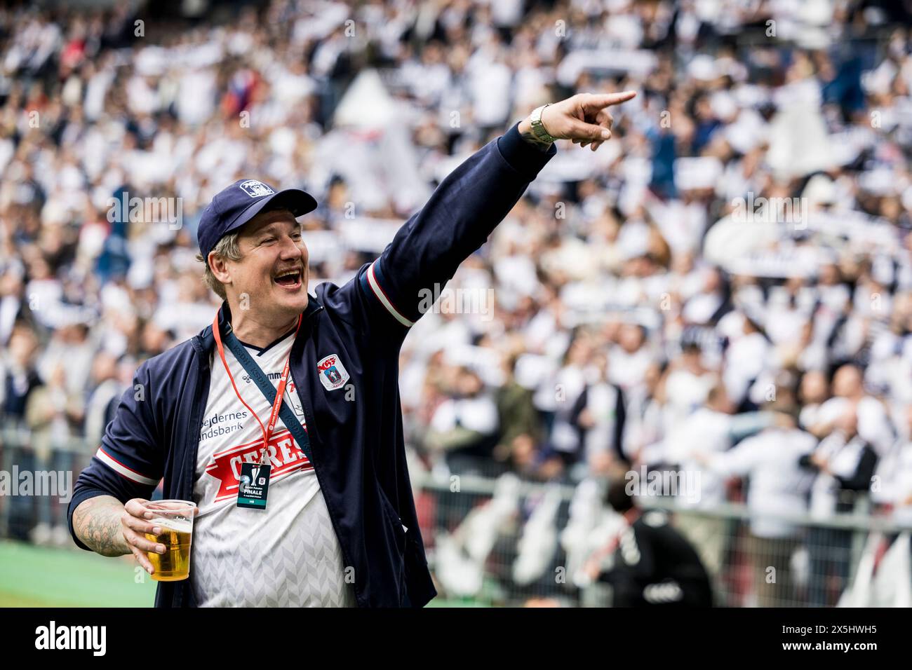 Copenhagen, Denmark. 09th, May 2024. The Danish rapper and AGF fans ...