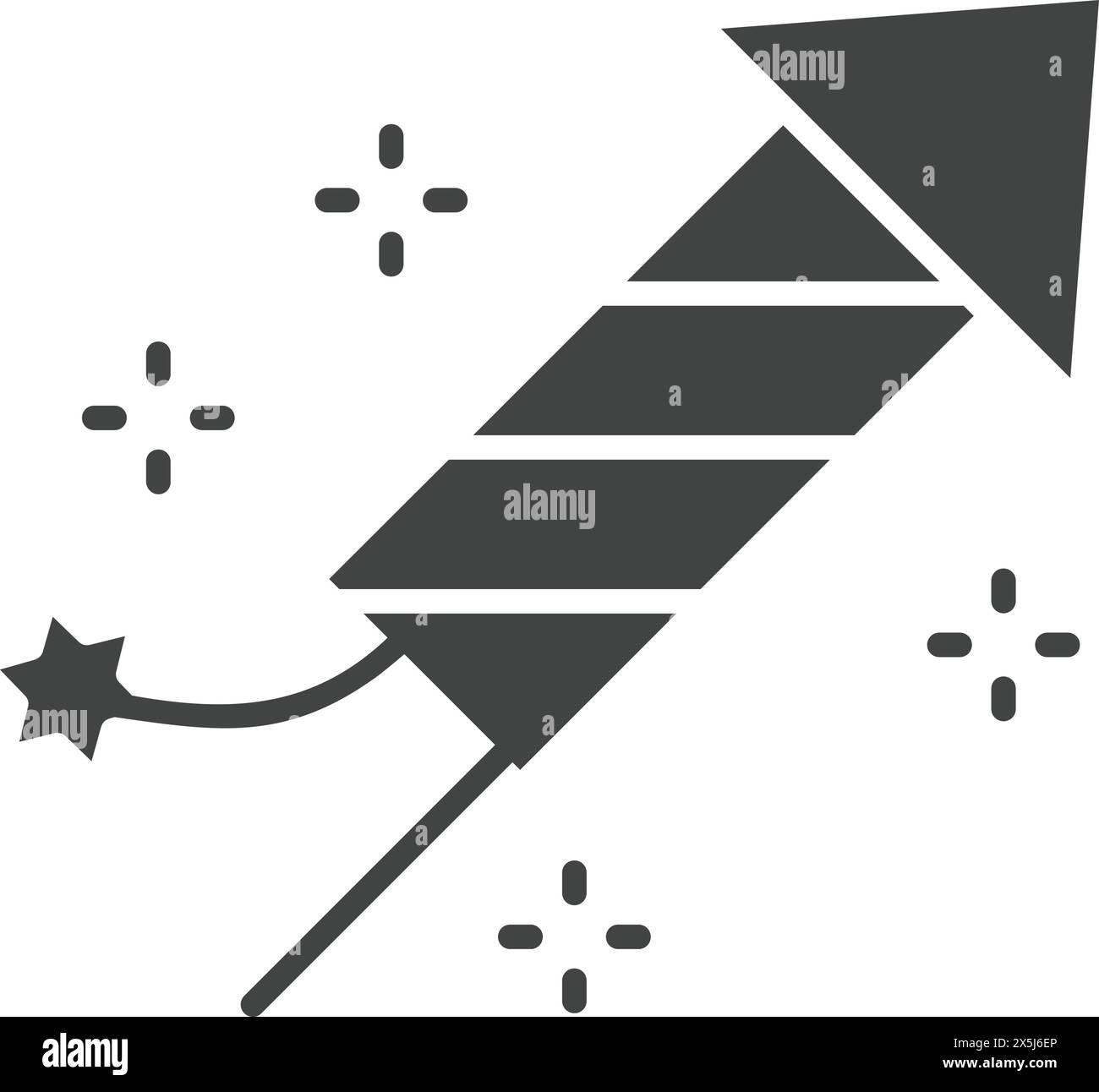 Fireworks icon vector image. Suitable for mobile application web application and print media. Stock Vector