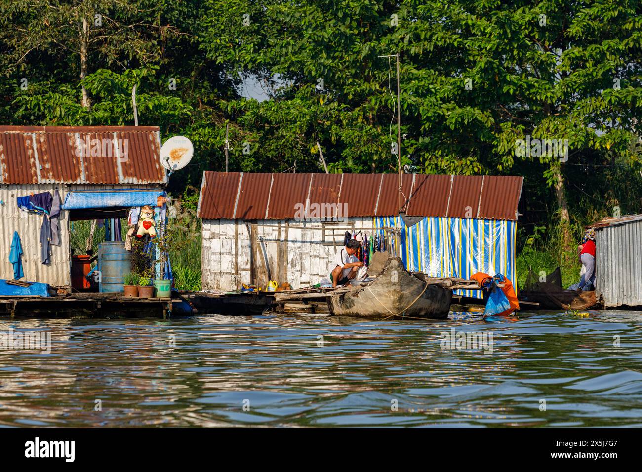 Fish Farm at the Mekong Delta in Vietnam Stock Photo - Alamy