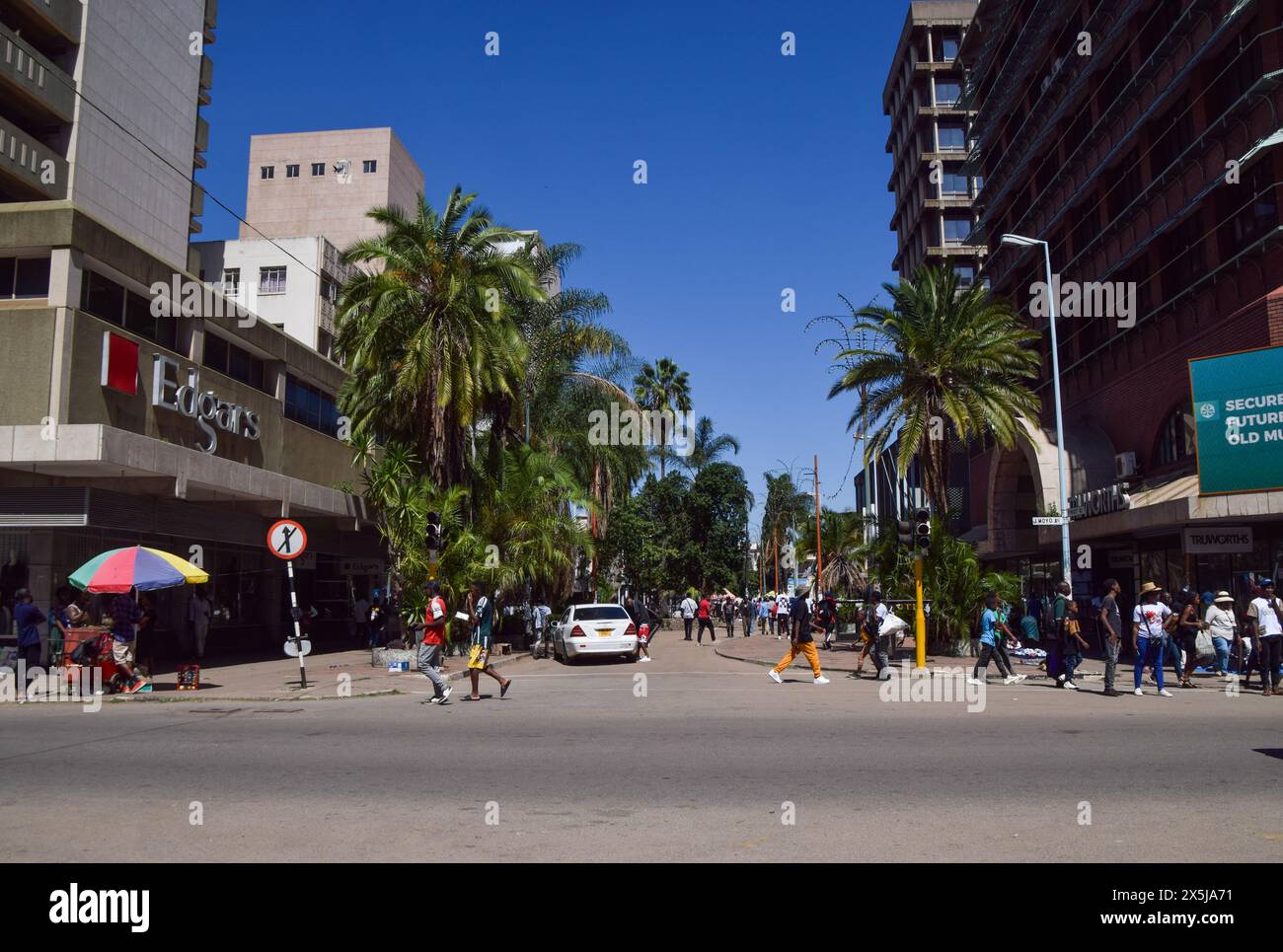 Harare, Zimbabwe, 20th April 2024: Harare city centre, daytime view