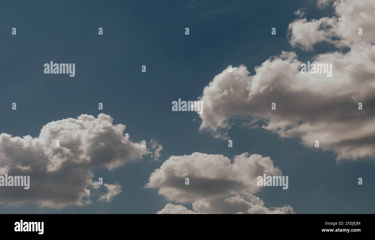 banner of a storm clouds in the sky. copy space Stock Photo