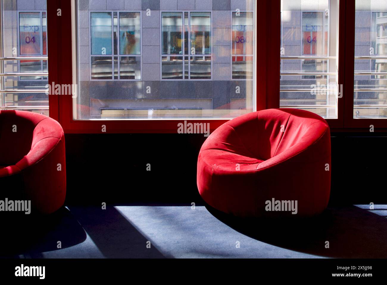 Germany, Berlin. Chair in a bookstore Stock Photo