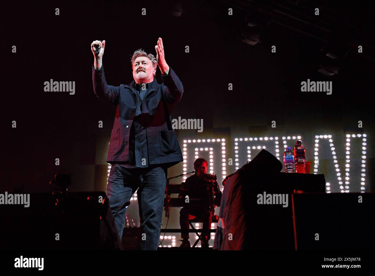 LONDON, ENGLAND - MAY 09: Guy Garvey of ‘Elbow’ performing at O2 Arena ...