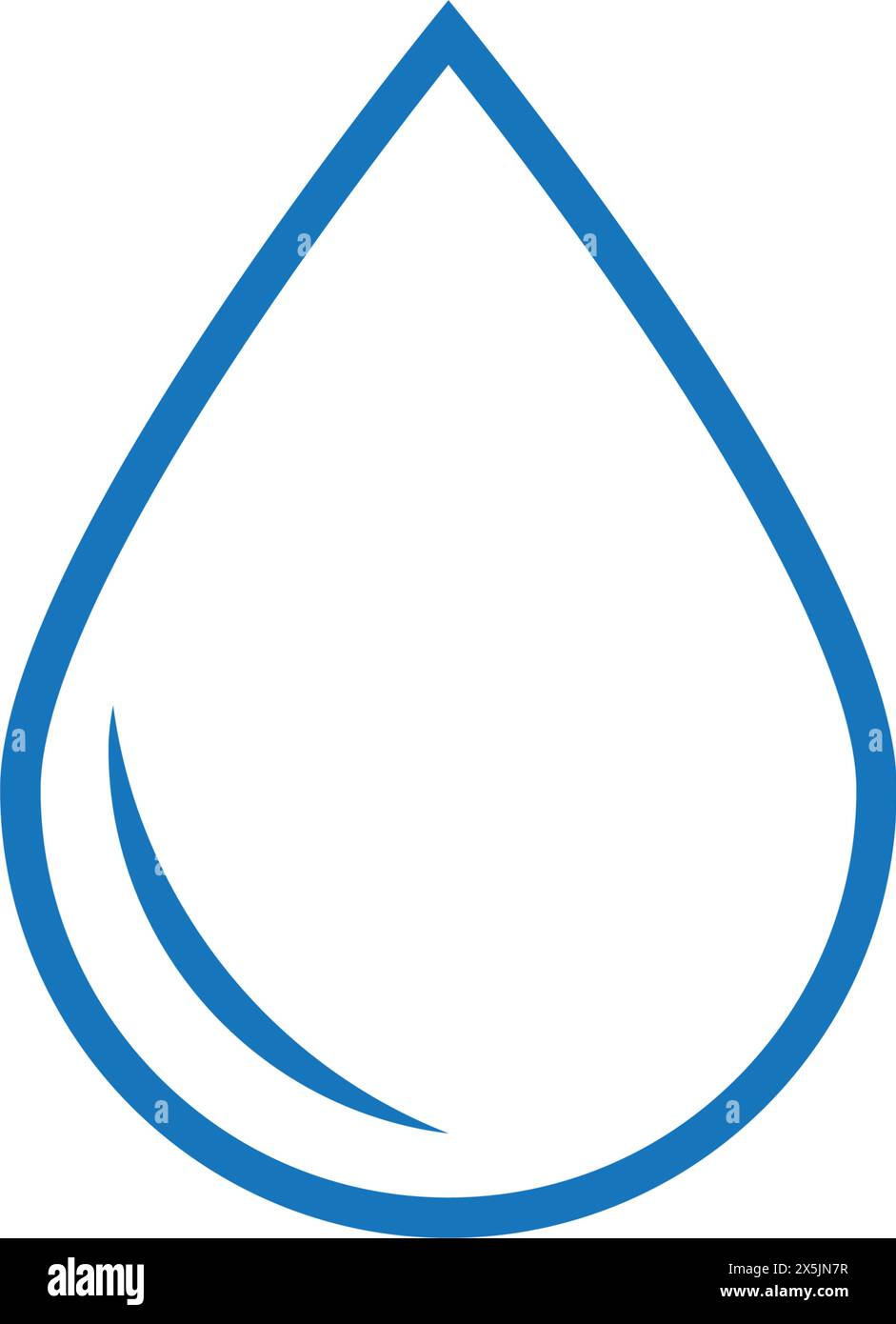 water drop logo vector illustration simple icon design. Stock Vector