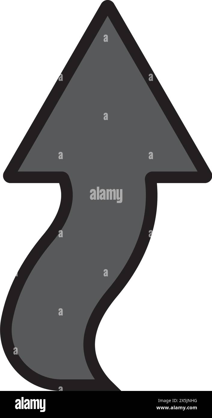 fork in the road icon. vector illustration symbol design Stock Vector