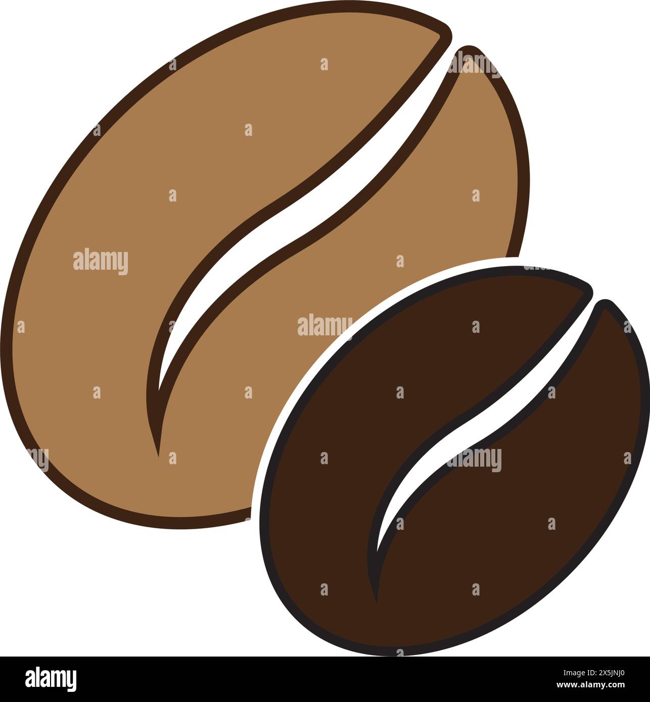 coffee bean vector icon illustration design logo template Stock Vector