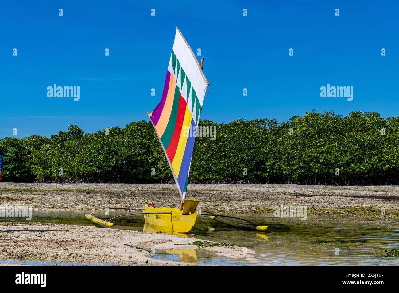 Traditional sailing boat, Grande Santa Cruz Island, Zamboanga, Mindanao, Philippines, Southeast Asia, Asia Copyright: MichaelxRunkel 1184-10948 Stock Photo