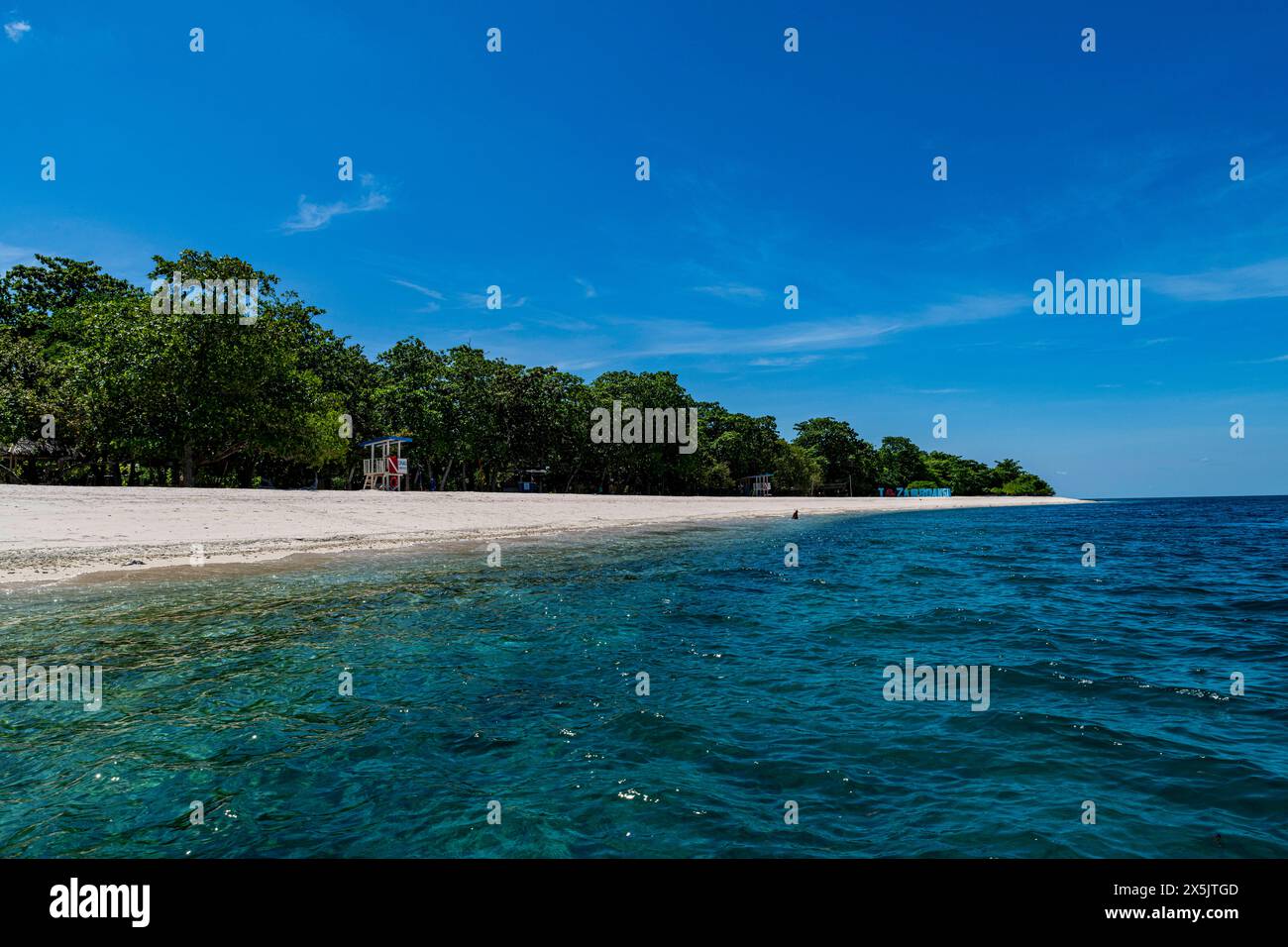 White sand beach, Grande Santa Cruz Island, Zamboanga, Mindanao, Philippines, Southeast Asia, Asia Copyright: MichaelxRunkel 1184-10950 Stock Photo