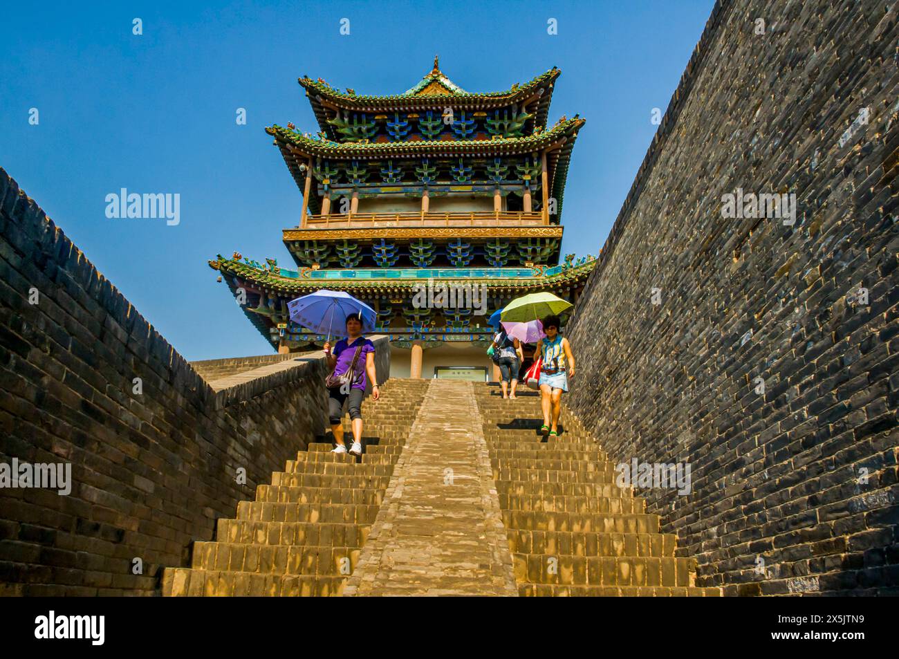 The historic old town of Pingyao Ping Yao, UNESCO World Heritage Site, Shanxi, China, Asia Copyright: MichaelxRunkel 1184-11003 Stock Photo