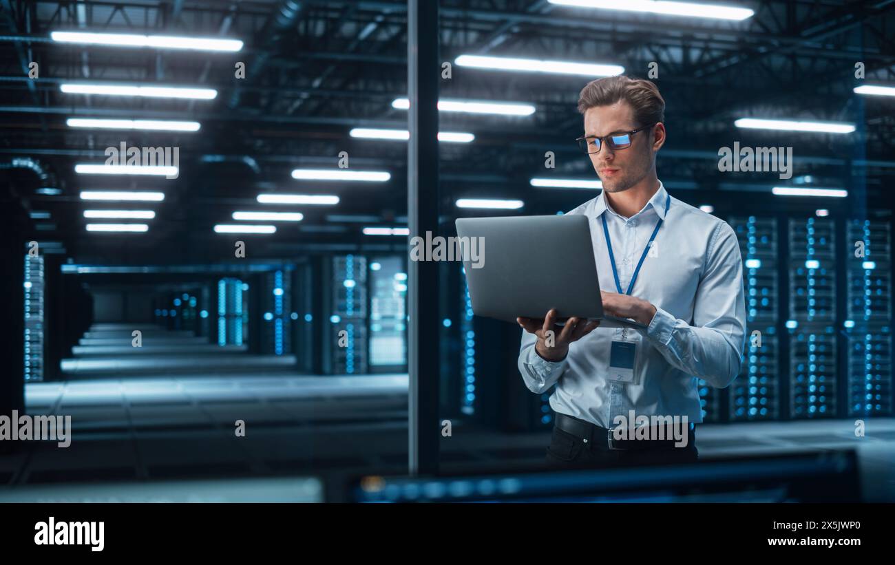 Engineer uses ai technology hi-res stock photography and images - Alamy