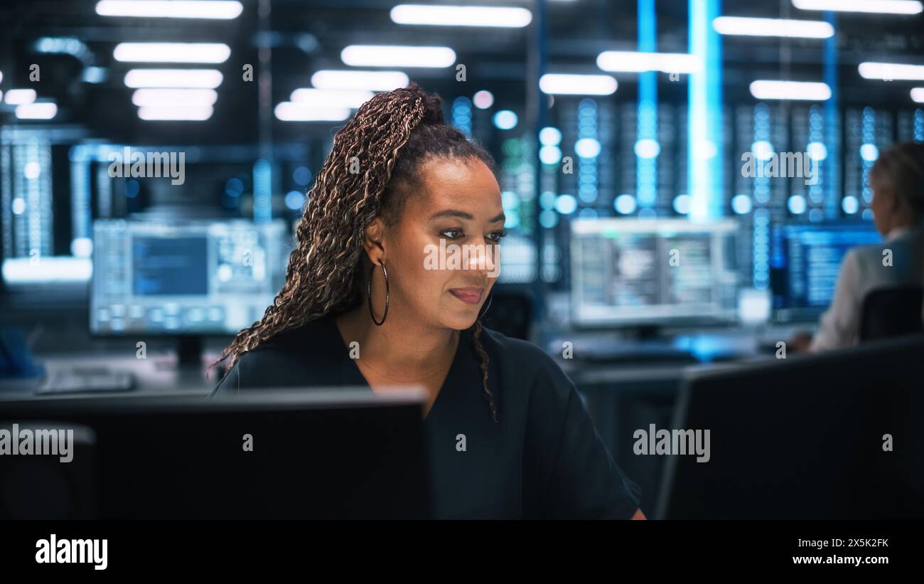 Female data center engineer works hi-res stock photography and images ...