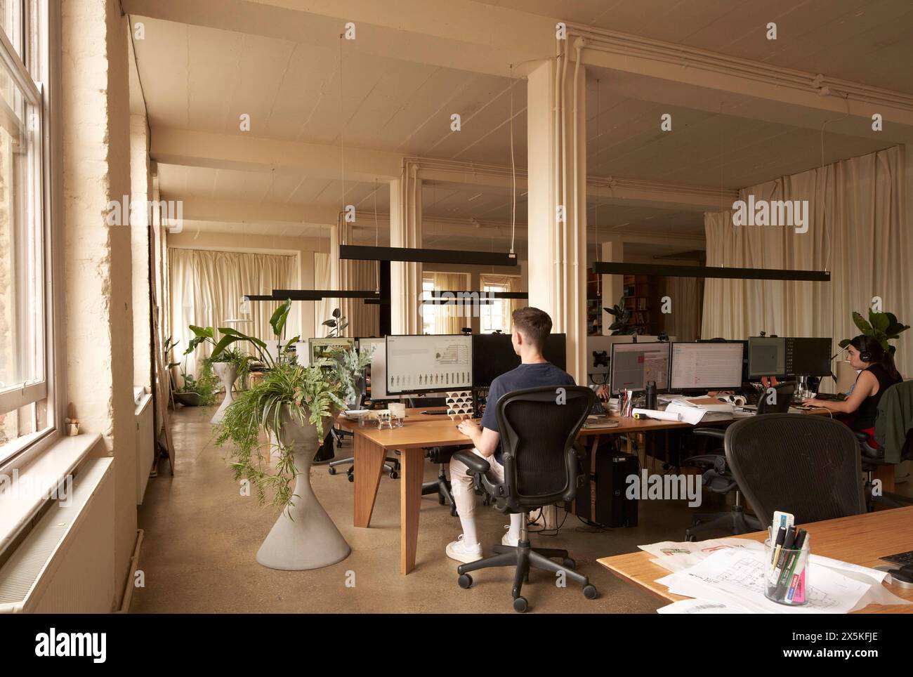 Open plan office upper floor. ACME Offices, London, United Kingdom