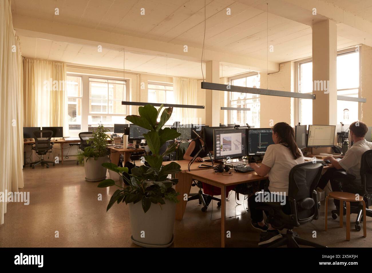 Open plan office upper floor. ACME Offices, London, United Kingdom