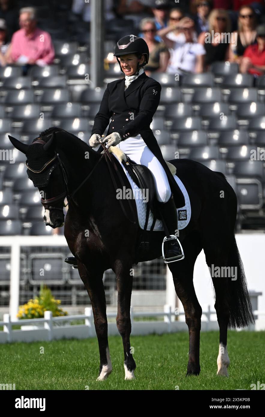 Badminton Estate, Gloucestershire, UK. 10th May, 2024. 2024 MARS Badminton Horse Trials Day 3; Janelle Price (NZL) riding GRAPPANERA During the Dressage on Day 3 Credit: Action Plus Sports/Alamy Live News Stock Photo