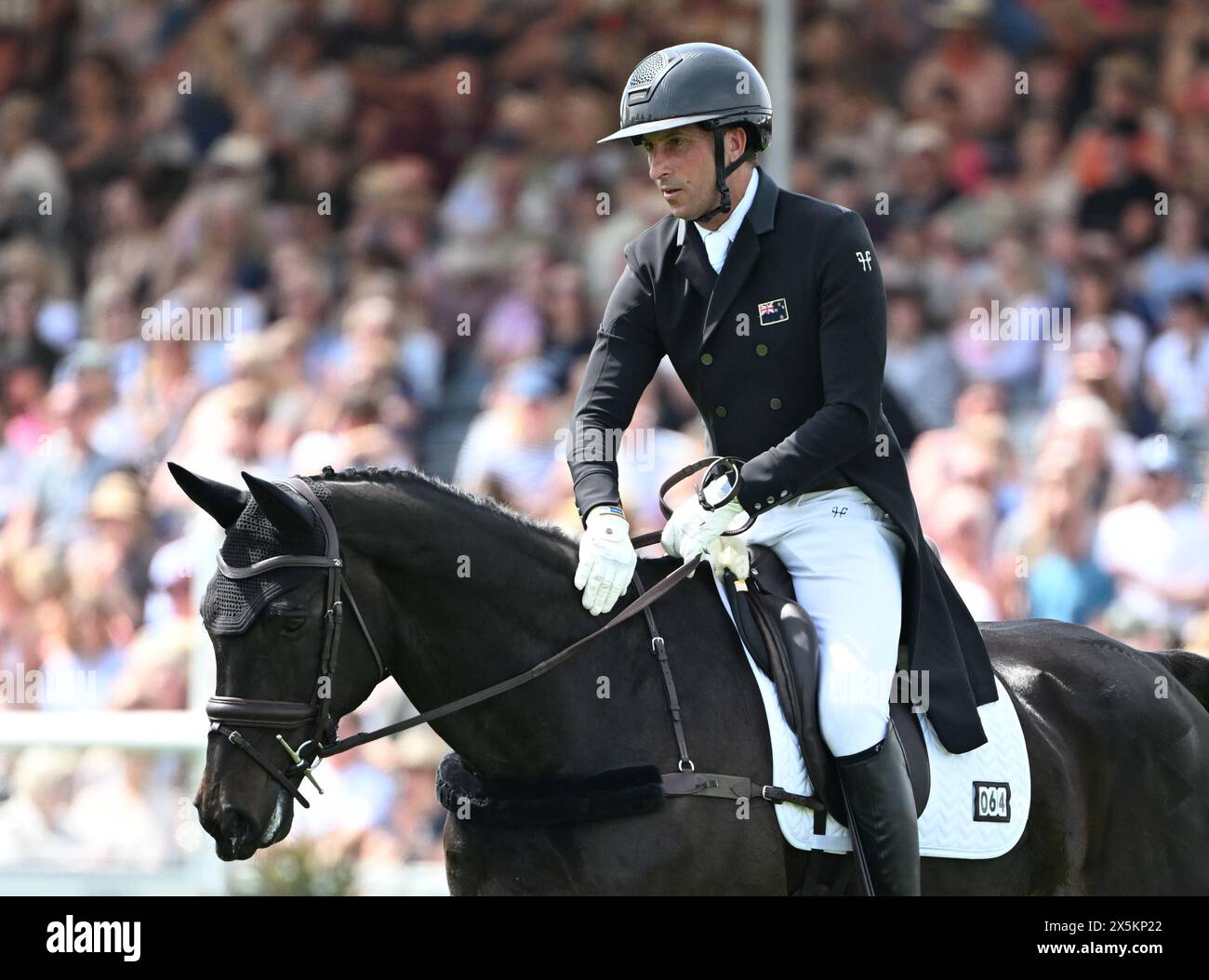 Badminton Estate, Gloucestershire, UK. 10th May, 2024. 2024 MARS Badminton Horse Trials Day 3; Tim Price (NZL) riding VITALI During the Dressage on Day 3 Credit: Action Plus Sports/Alamy Live News Stock Photo