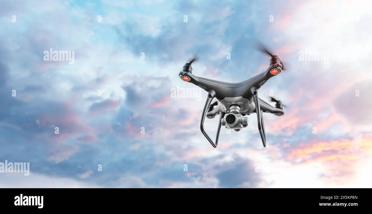Aerial view drone camera flies hi-res stock photography and images - Alamy