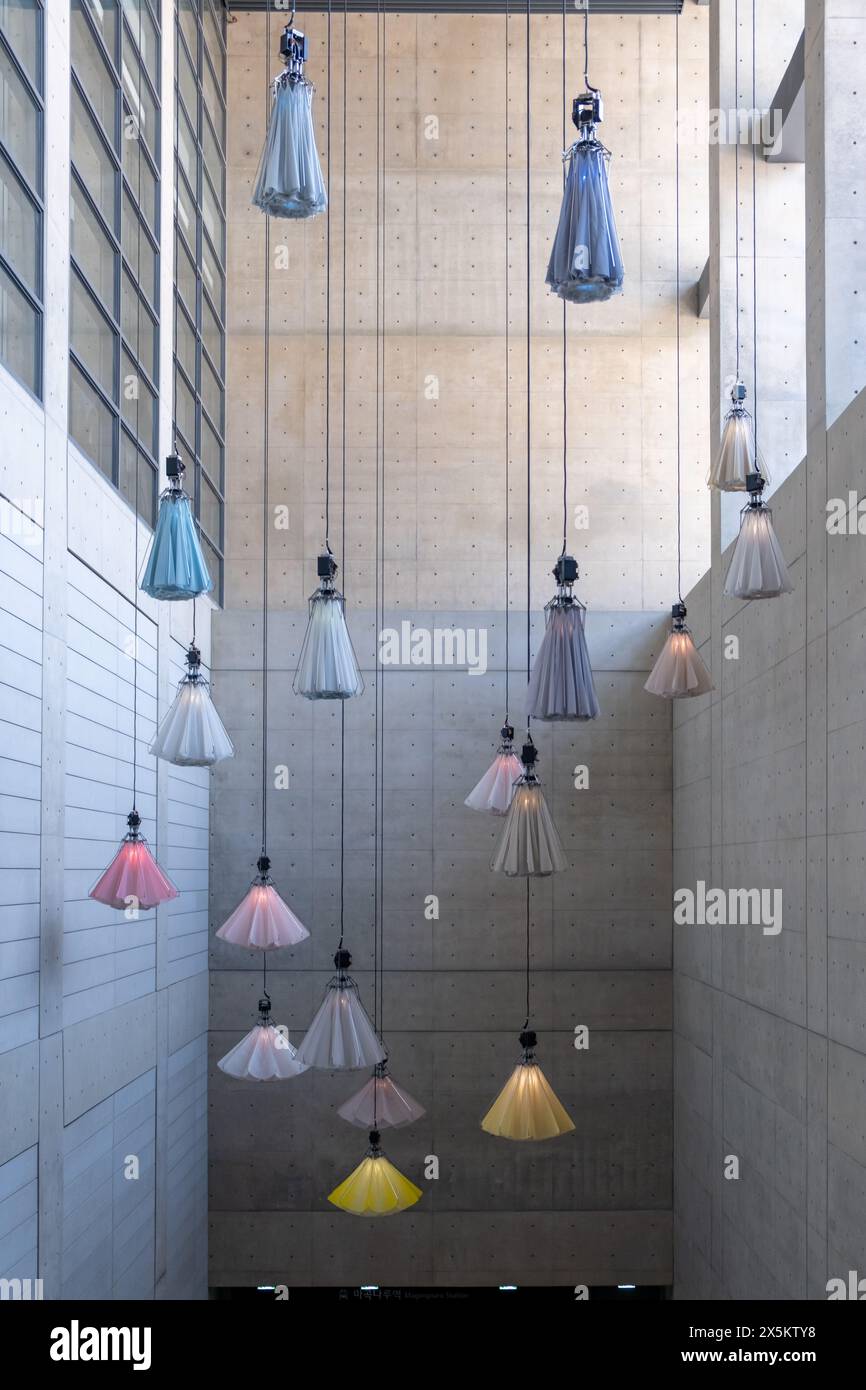 Seoul, South Korea - 21 March 2024: Interior view of LG Arts Center. It