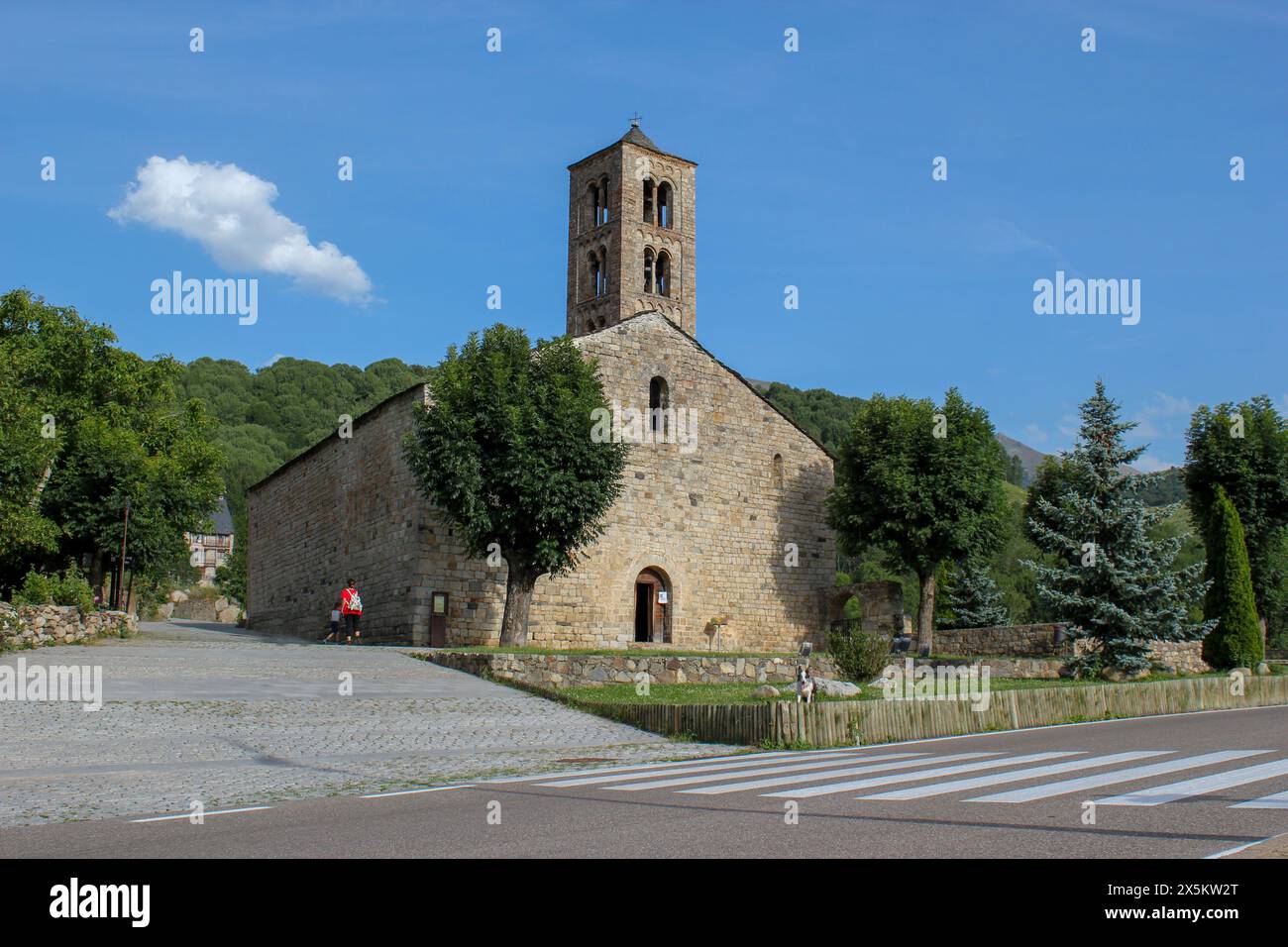 Church of Sant Climent de Taüll. Romanesque art, Boí valley, Catalonia, Spain Stock Photo