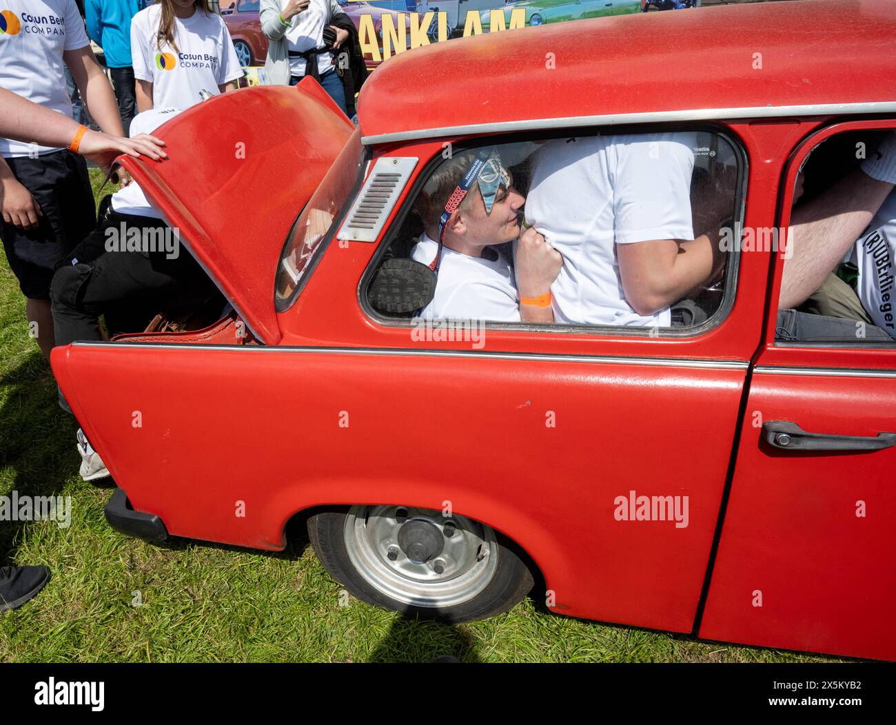 Anklam, Germany. 10th May, 2024. On Friday, numerous young men tried to