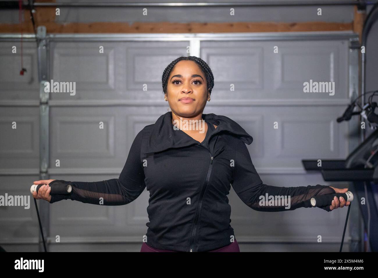 Girl jumping rope in hi-res stock photography and images - Alamy