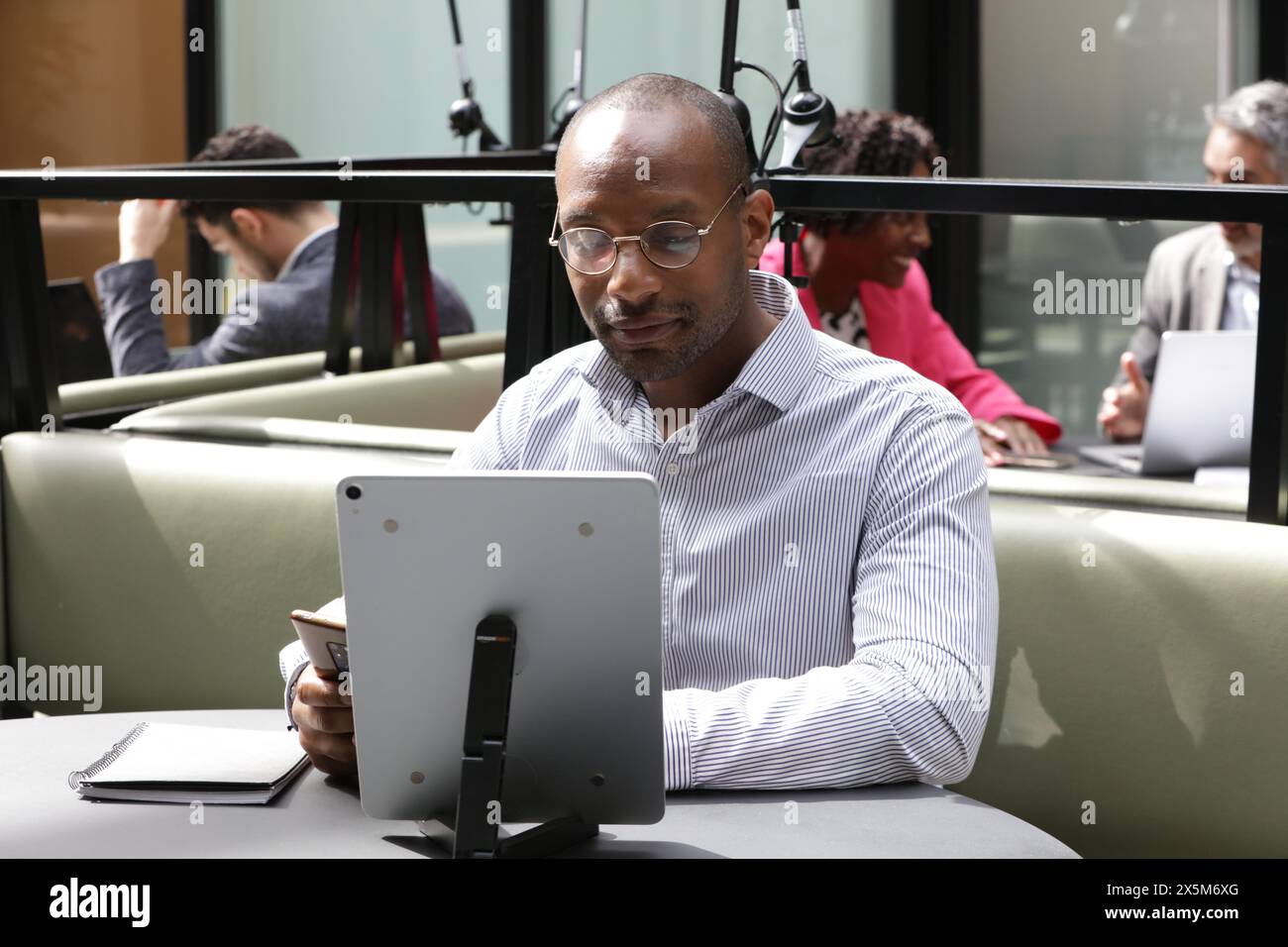Businessman working in office Stock Photo