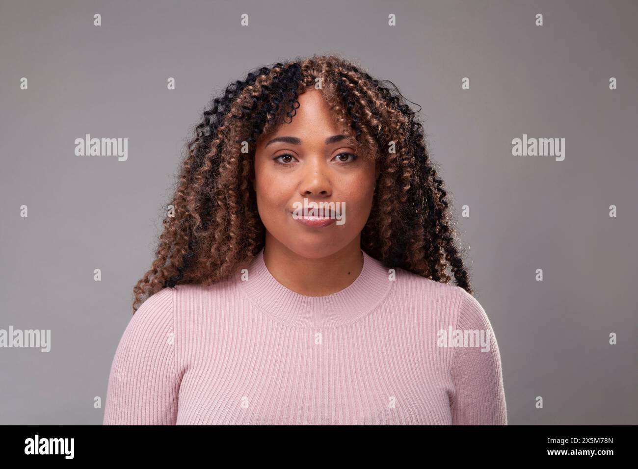 Curly gray hair hi-res stock photography and images - Alamy