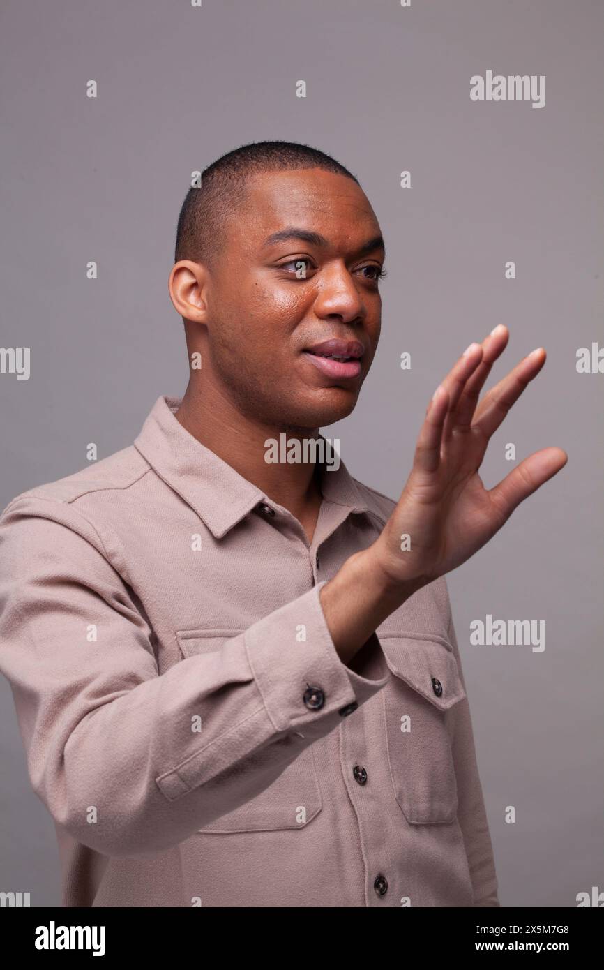 Gesture man hi-res stock photography and images - Alamy