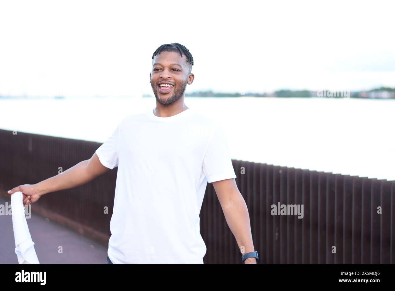 Portrait cheerful man standing hi-res stock photography and images - Alamy