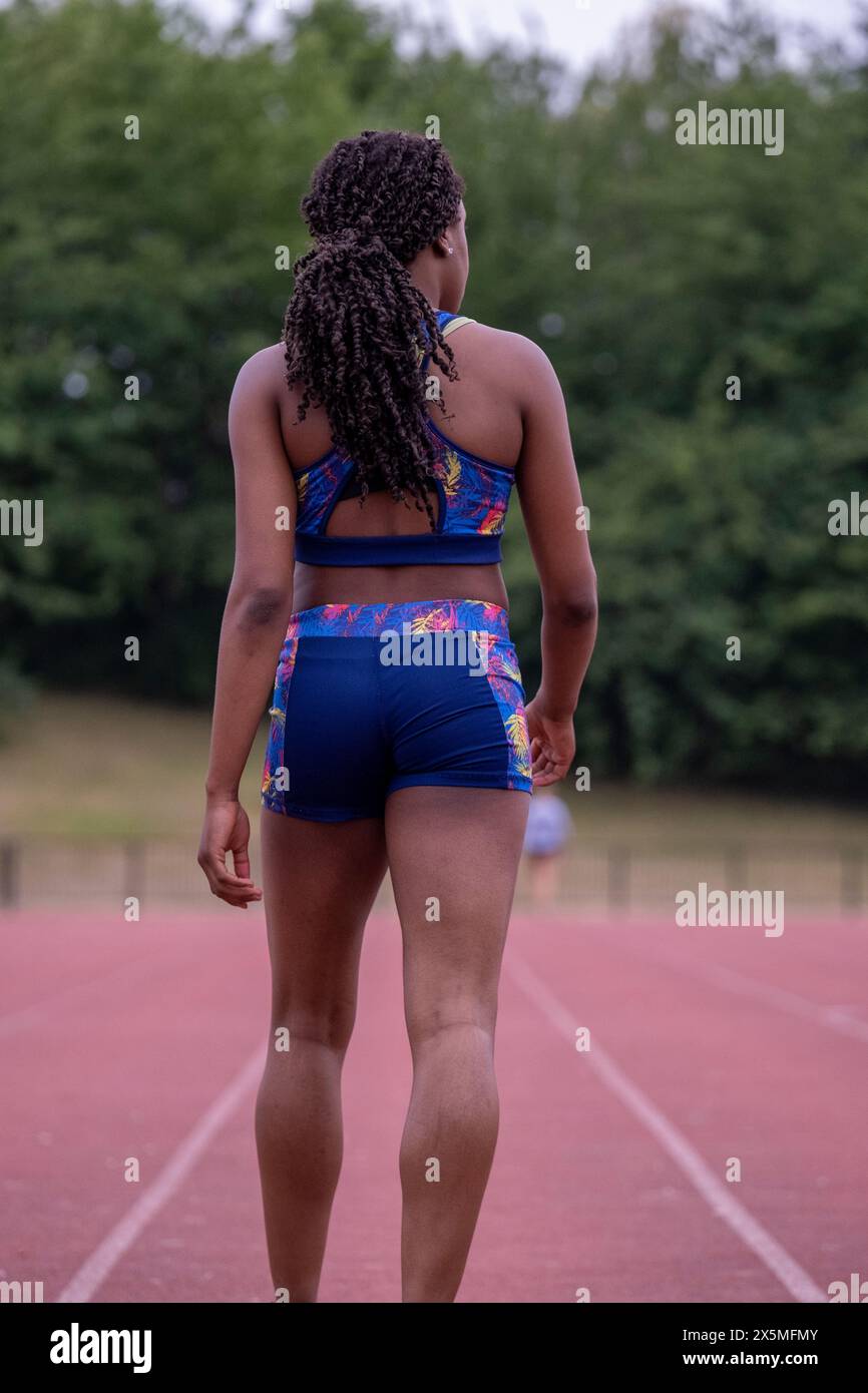 Athlete runner female track hi-res stock photography and images - Alamy