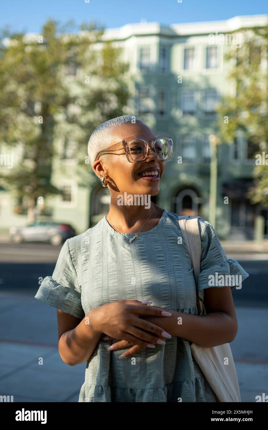 Standing street not smiling hi-res stock photography and images - Alamy